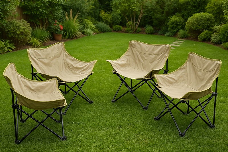 PORTABLE TABLE WITH FOLDABLE 4 CHAIRS