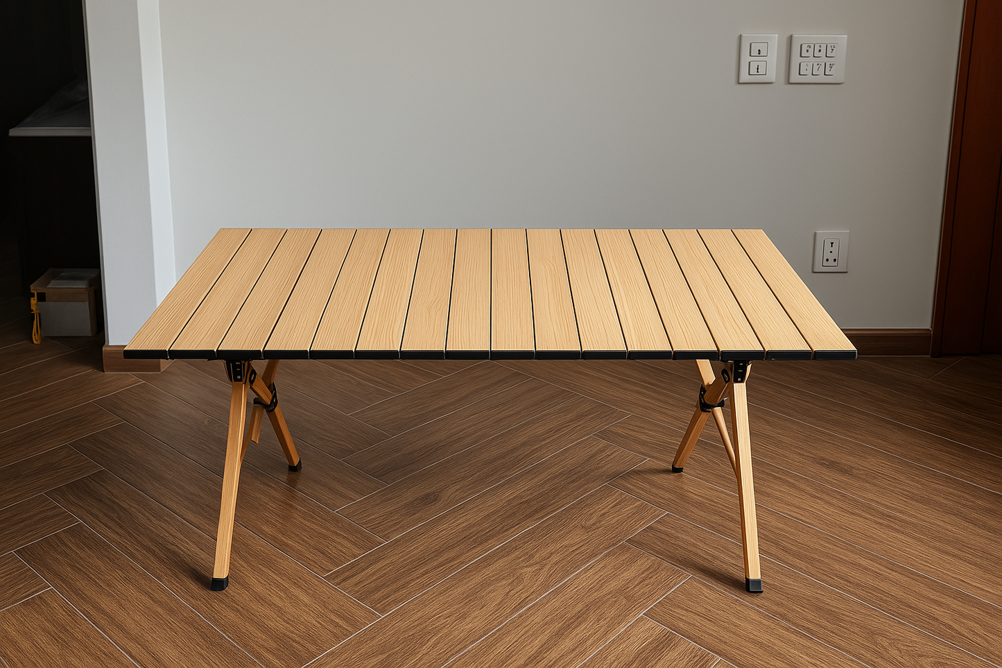 PORTABLE TABLE WITH FOLDABLE 4 CHAIRS